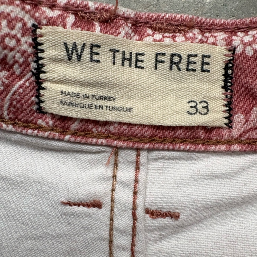 We The Free Good Luck Barrel Jeans Rust Combo - Picture 4 of 16